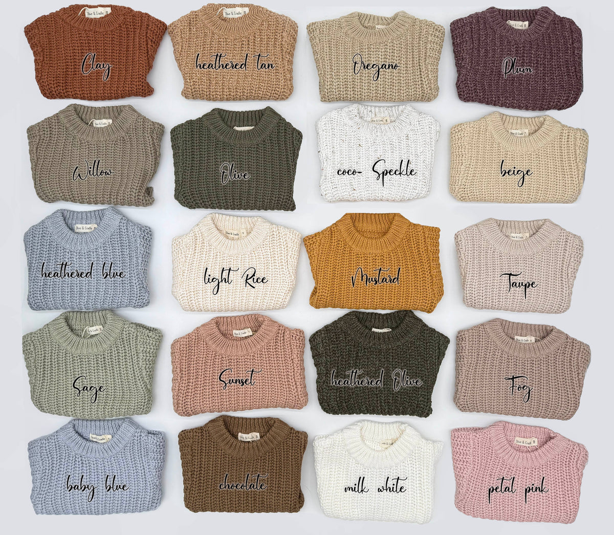 baby cotton chunky knit sweater