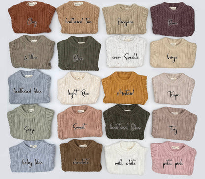 baby cotton chunky knit sweater