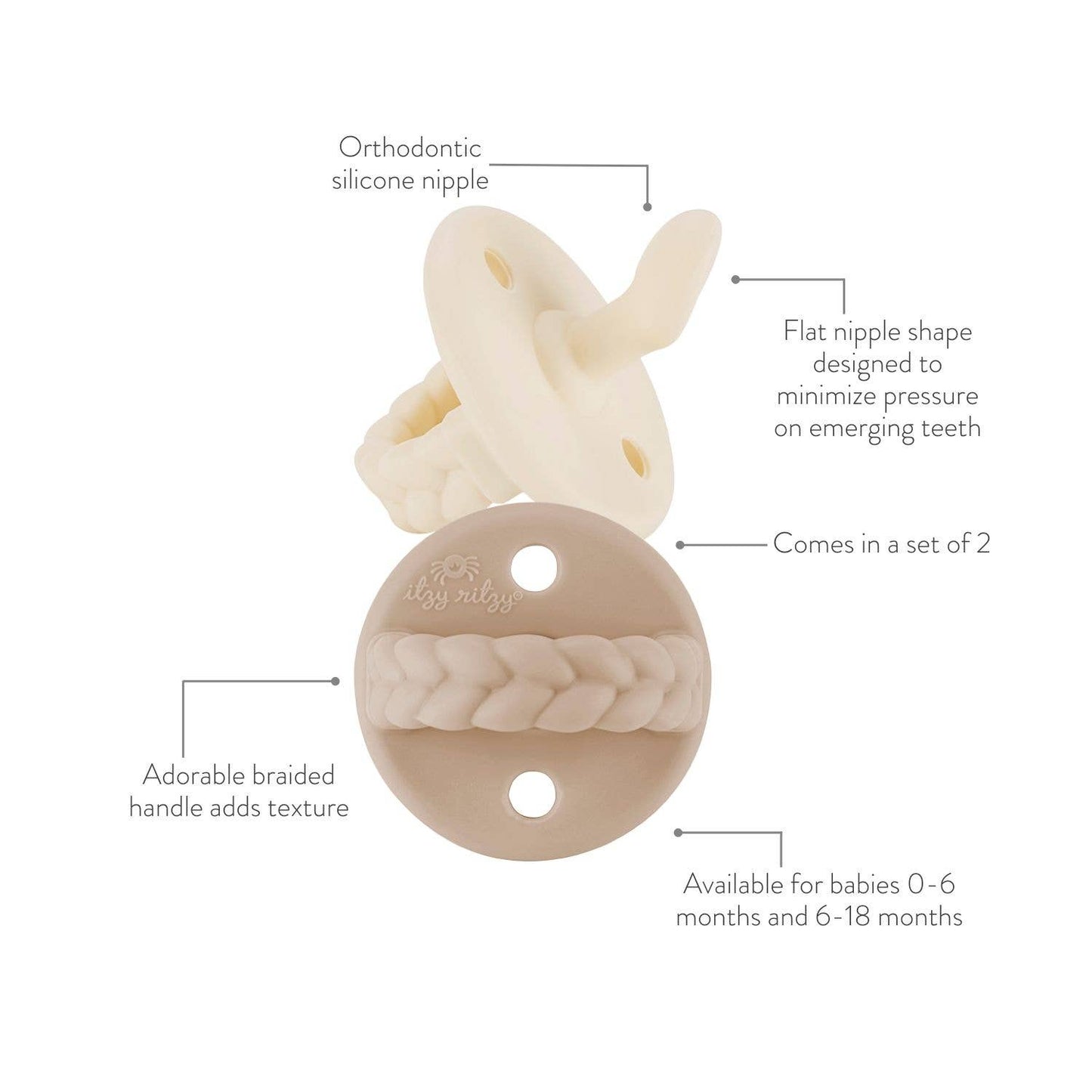 sweetie soother™ orthodontic pacifier sets