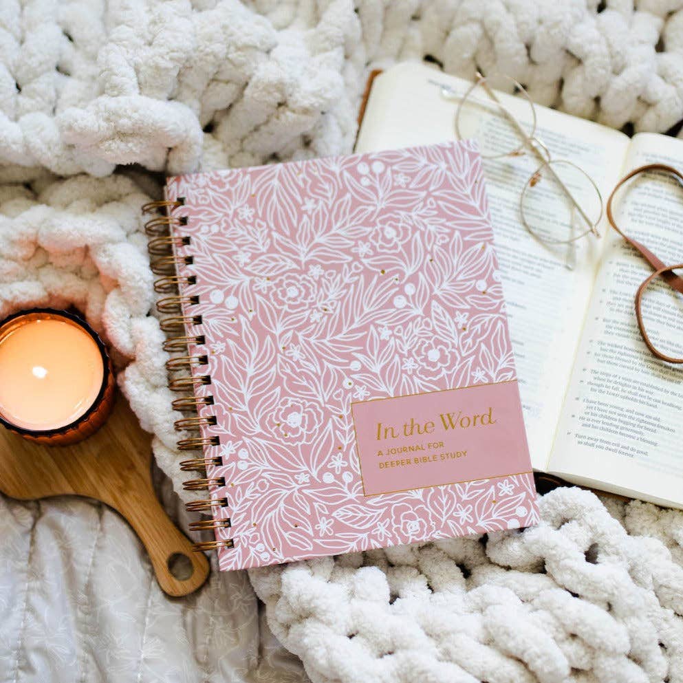 in the word journal | pink floral