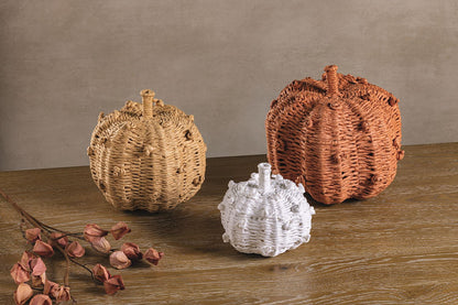 woven knot pumpkins