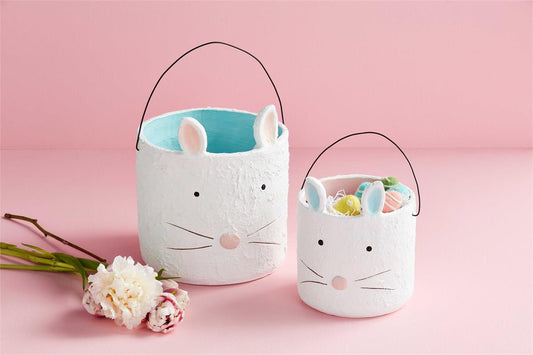 easter paper mache buckets