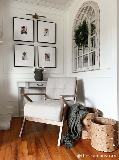 small natural knot rope basket