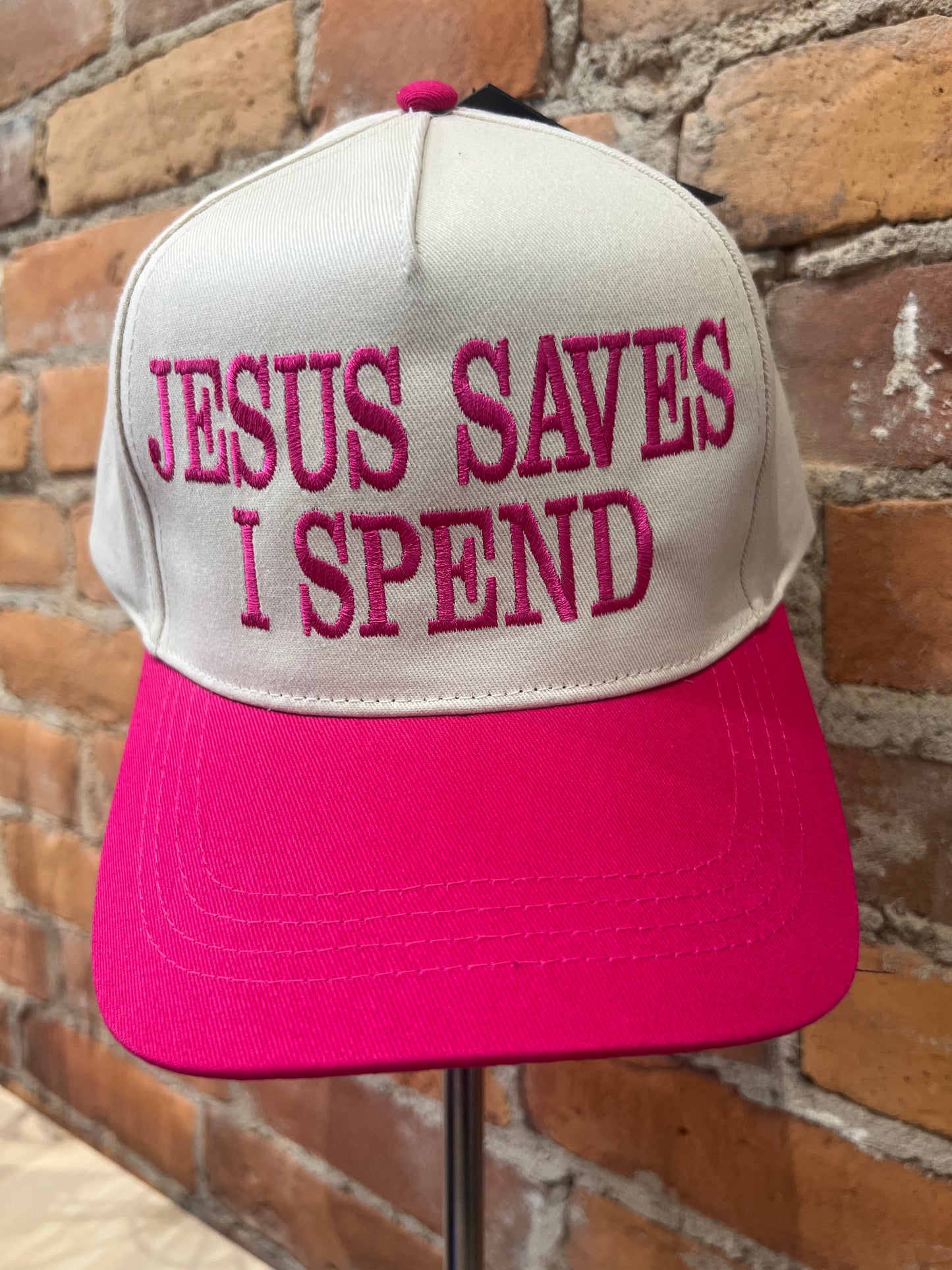 jesus saves, i spend hats