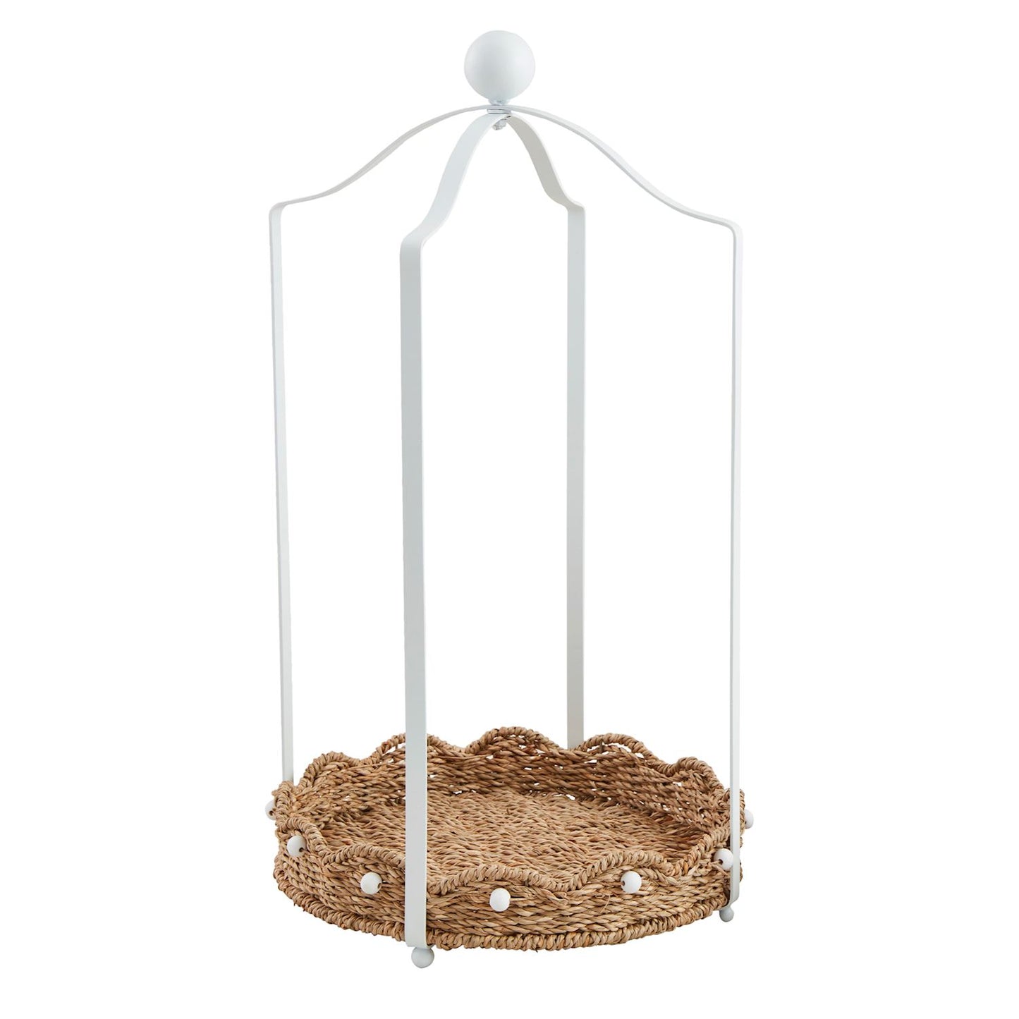 large scalloped tray lantern