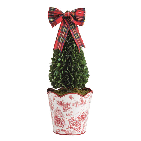 toile boxwood topiaries, large