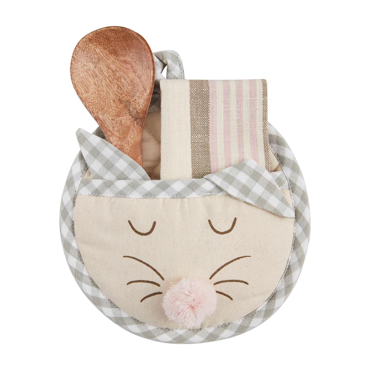 circle bunny pot holder