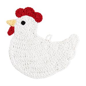 chicken crochet trivet