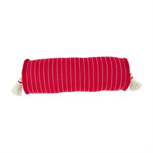 red stripe bolster pillow