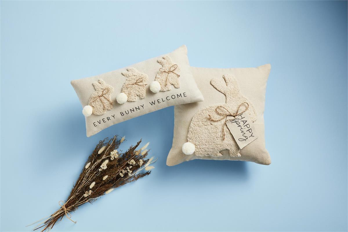 bunny tufted pillows - Ivory Soul