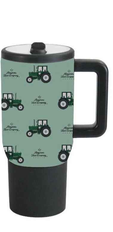 green tractor 20oz spill proof insulated tumbler