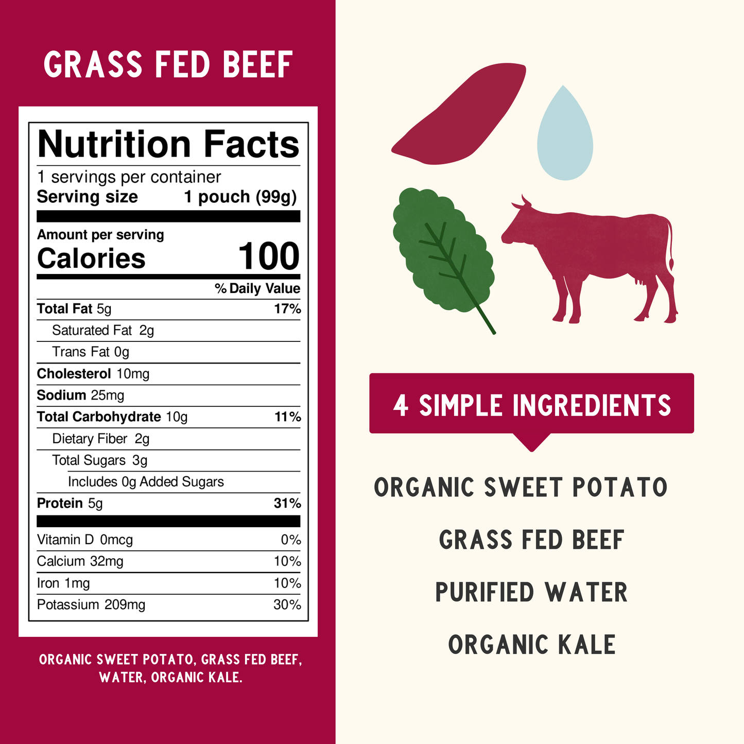 grass fed beef baby food