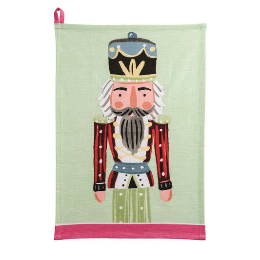 green nutcracker towel