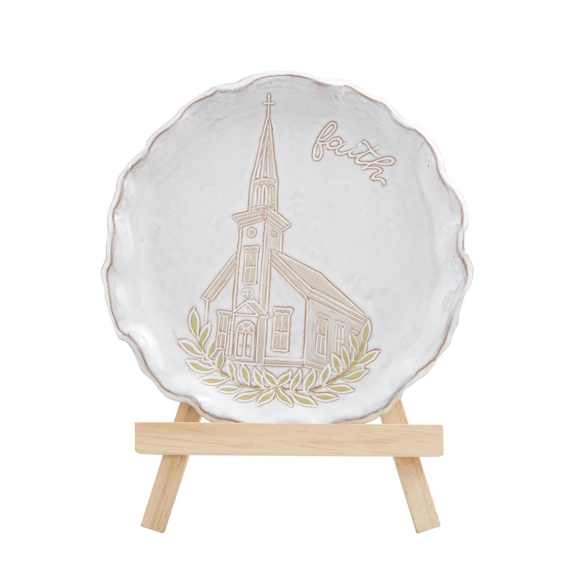 faith plate + easel set