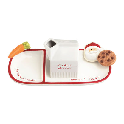 santa sweets + reindeer treats plate set