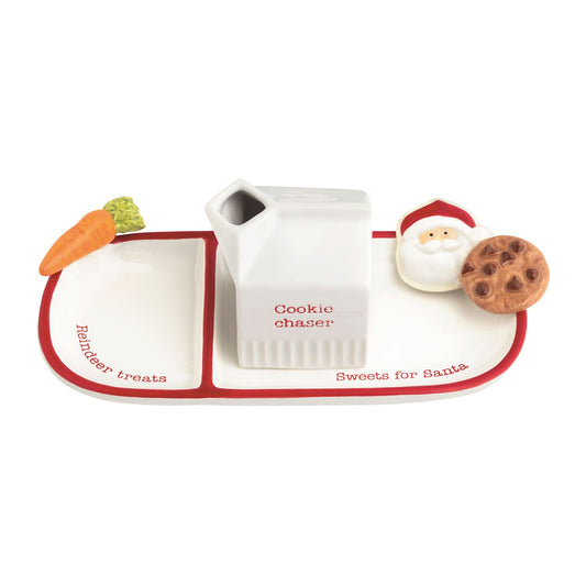 santa sweets + reindeer treats plate set