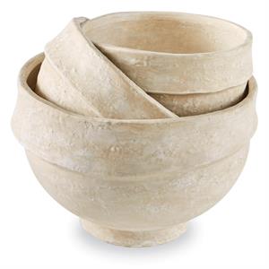 paper mache bowl - Ivory Soul