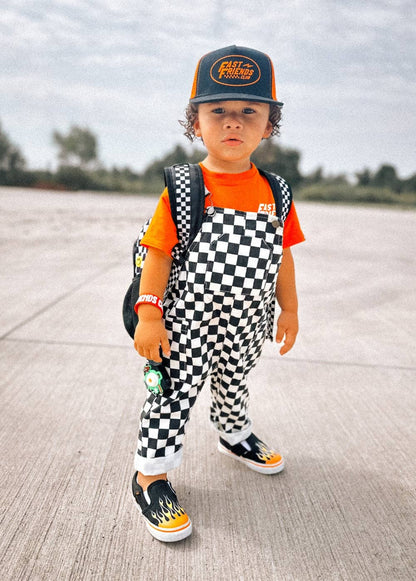 classic checker overalls