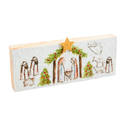 nativity plaque
