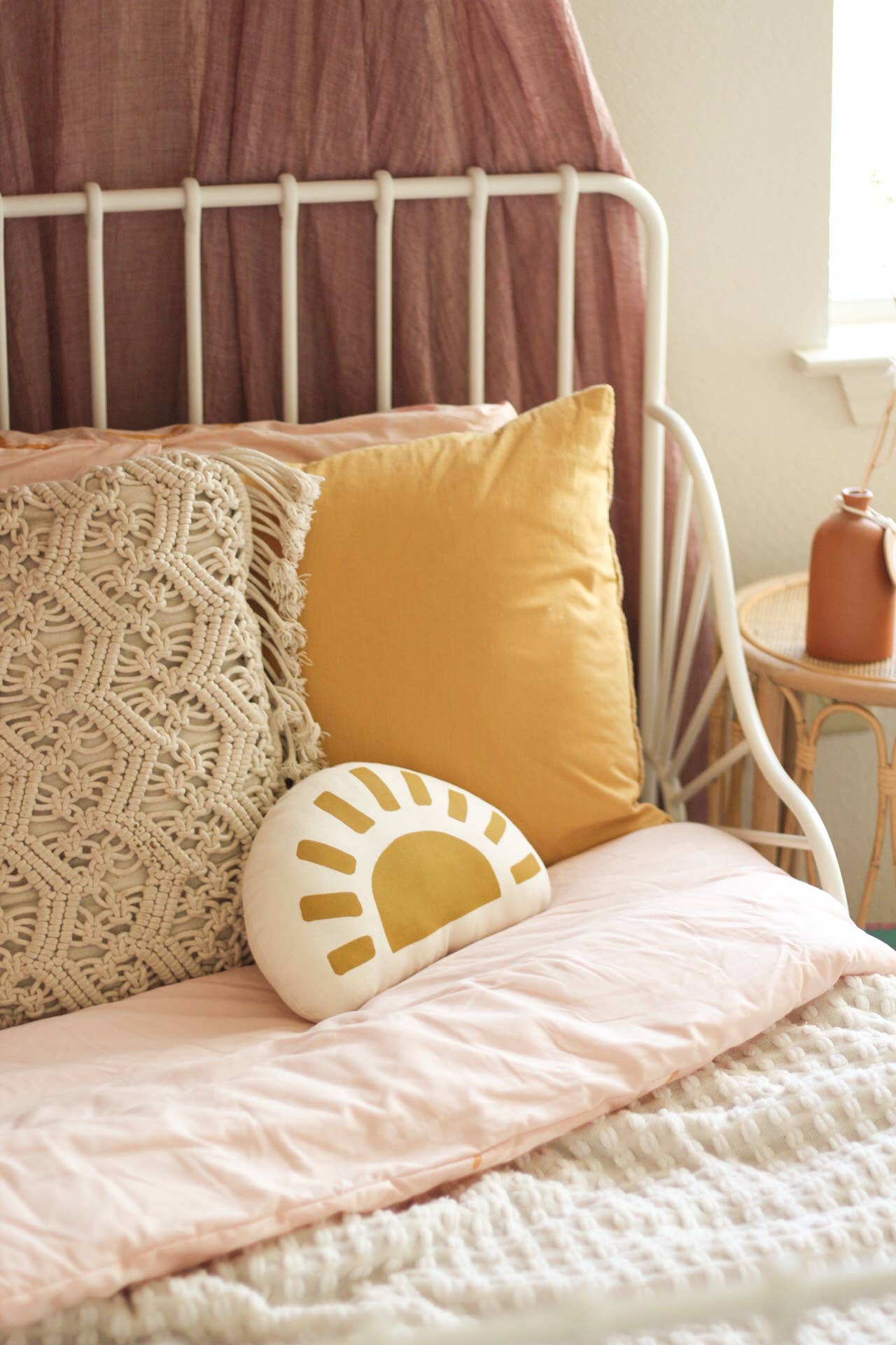 sunshine pillow canvas material