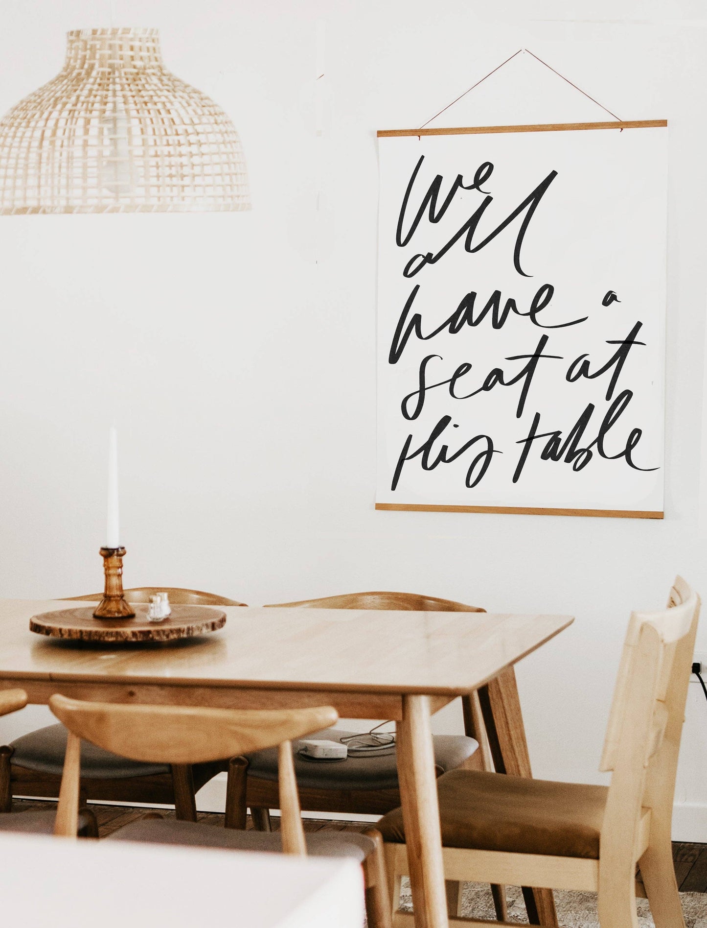 we all have a seat | large poster