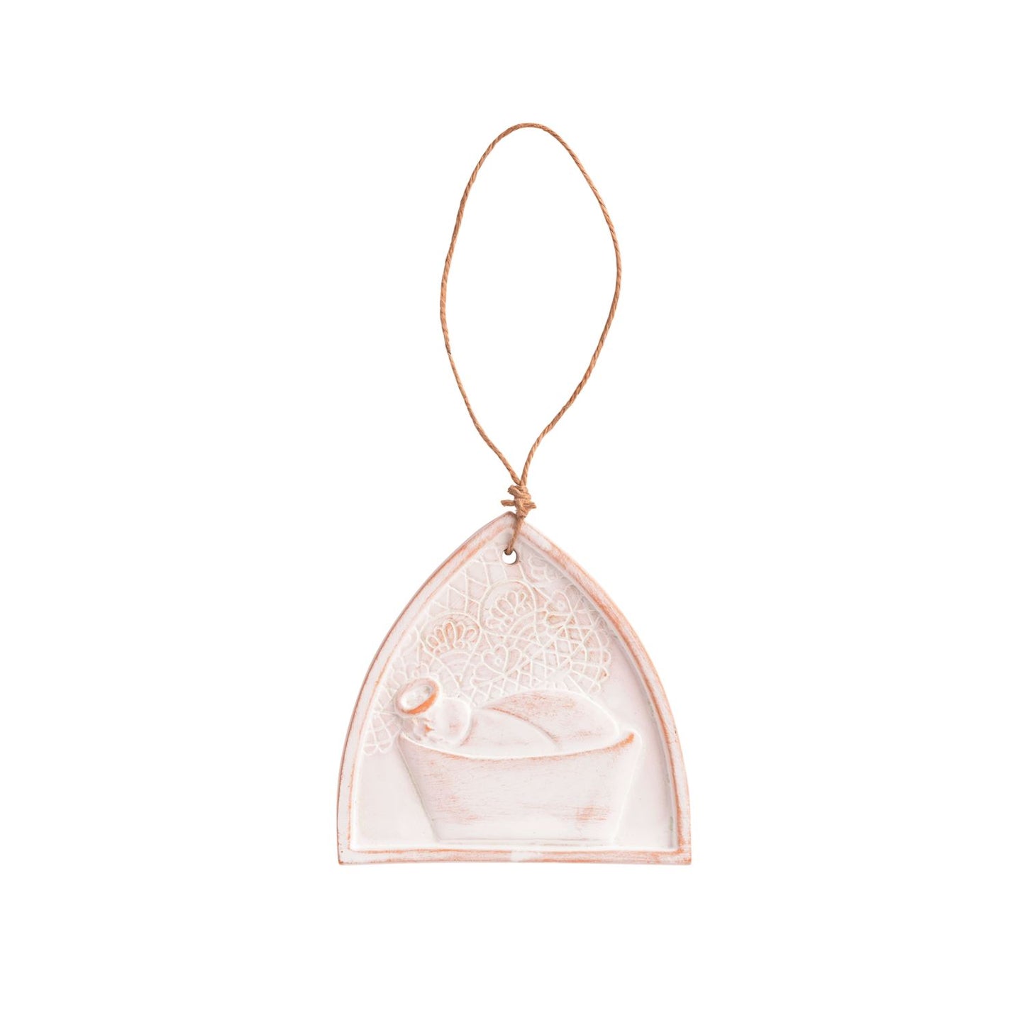 nativity lace ornaments
