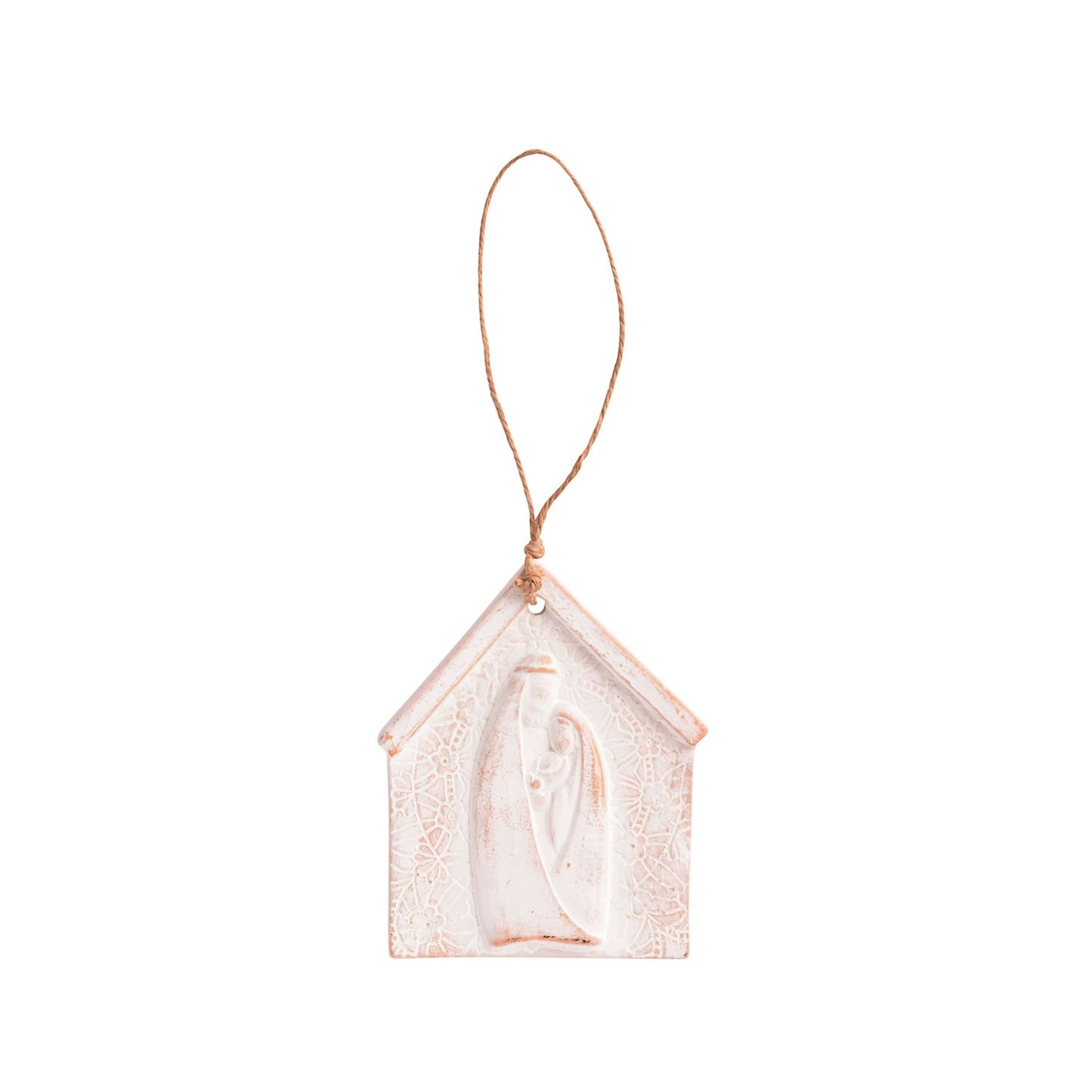 nativity lace ornaments