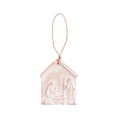 nativity lace ornaments