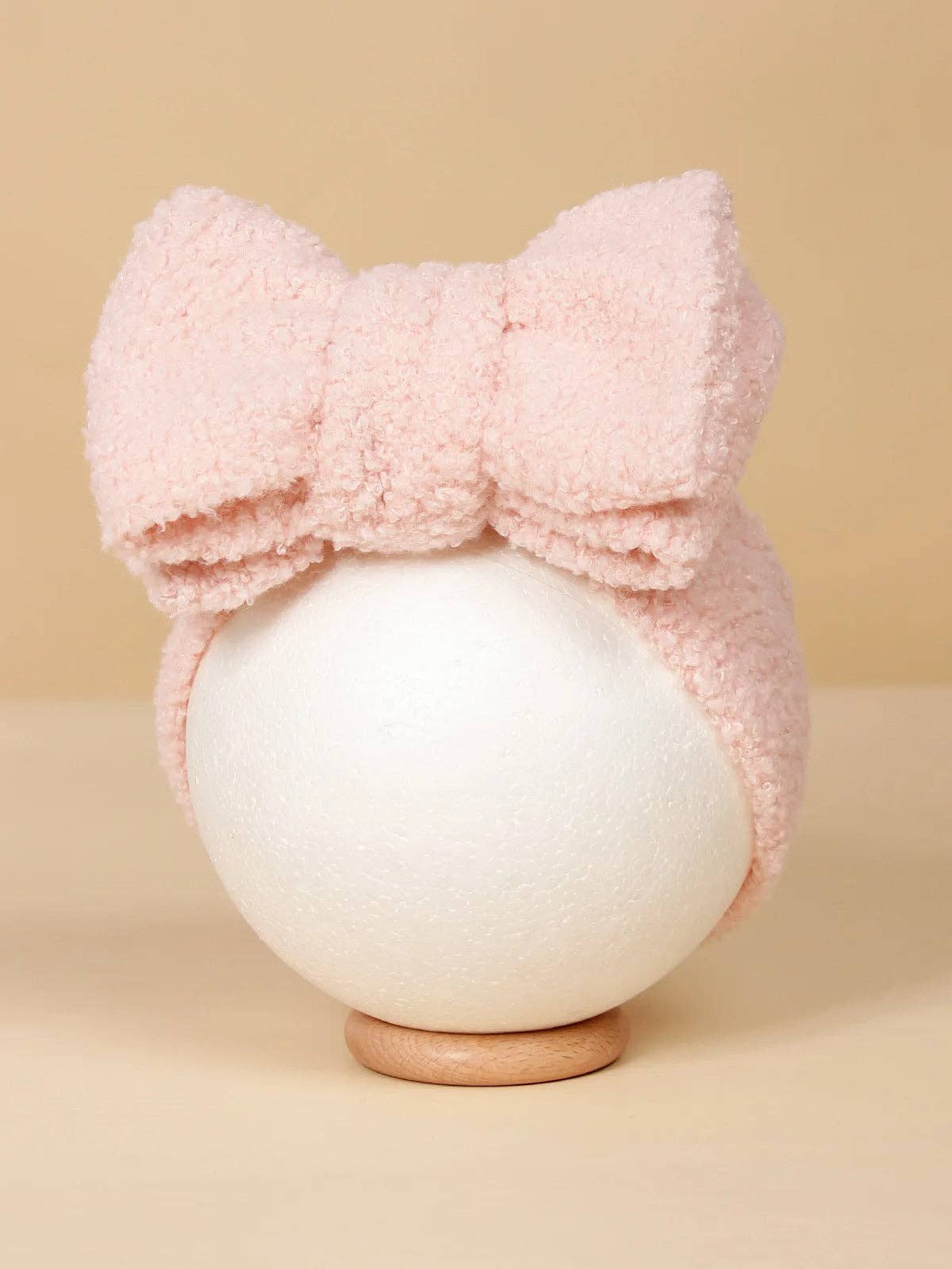 teddy bow, pink