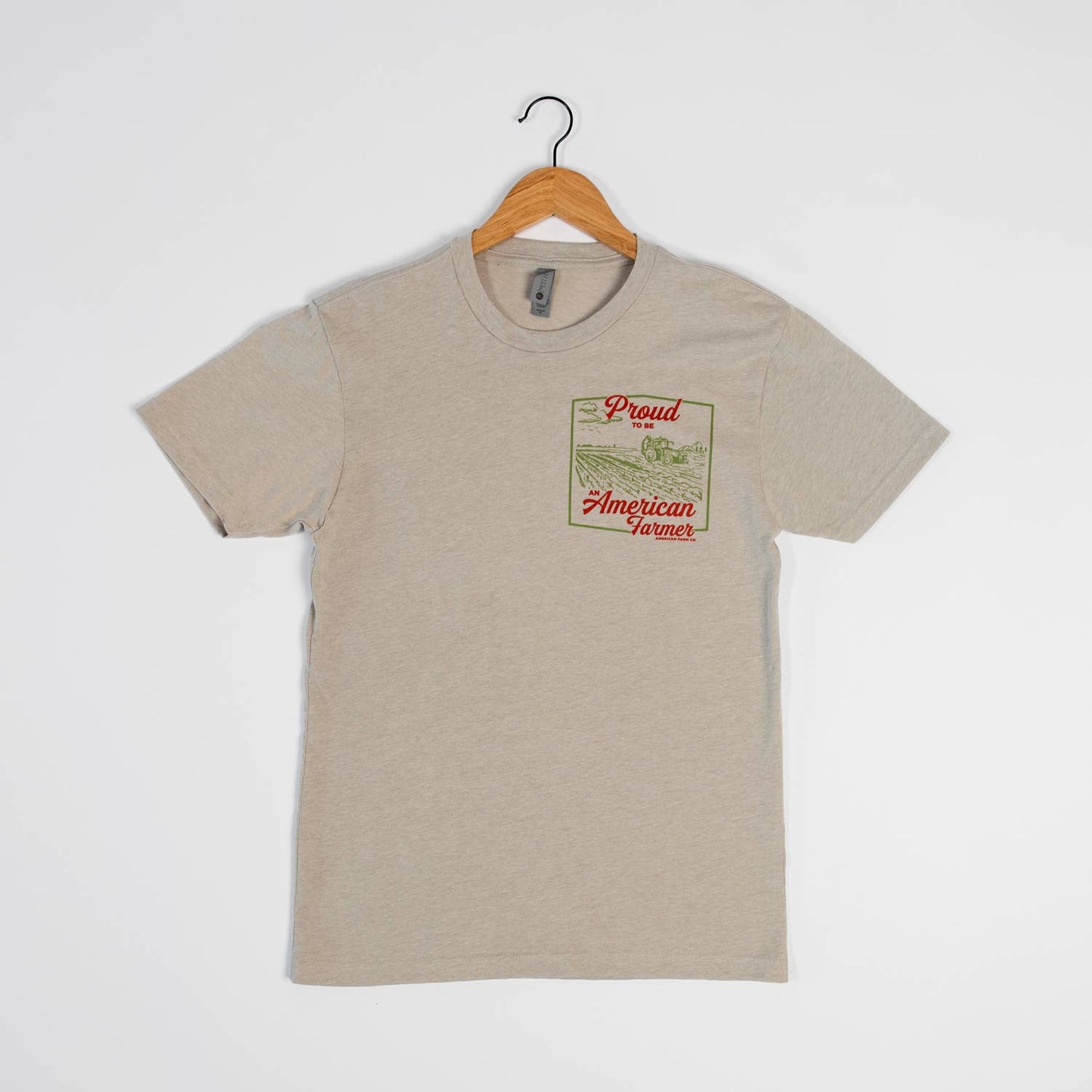 Western 'Proud American Farmer' Stone Graphic Tee