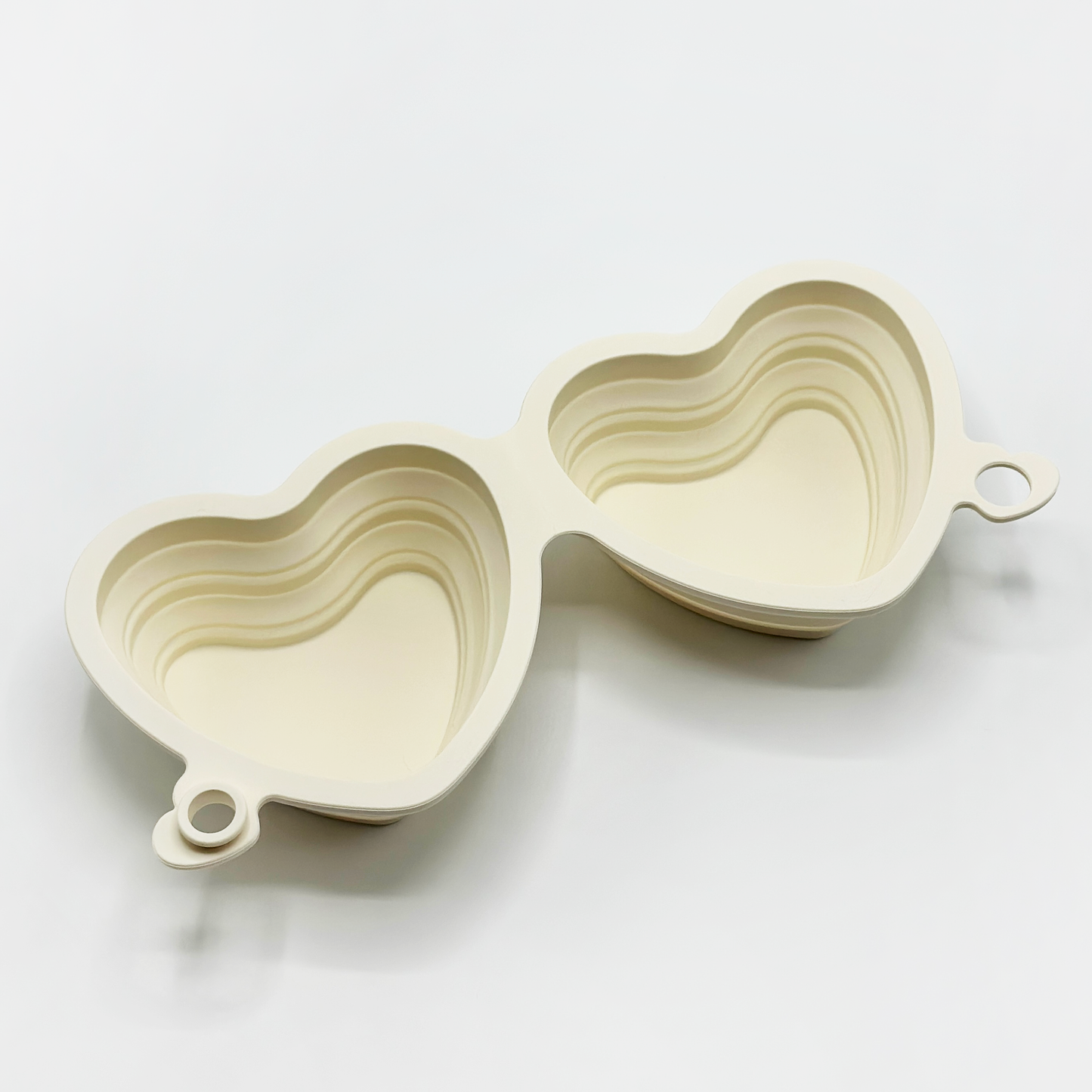 heart collapsible bowl - cream