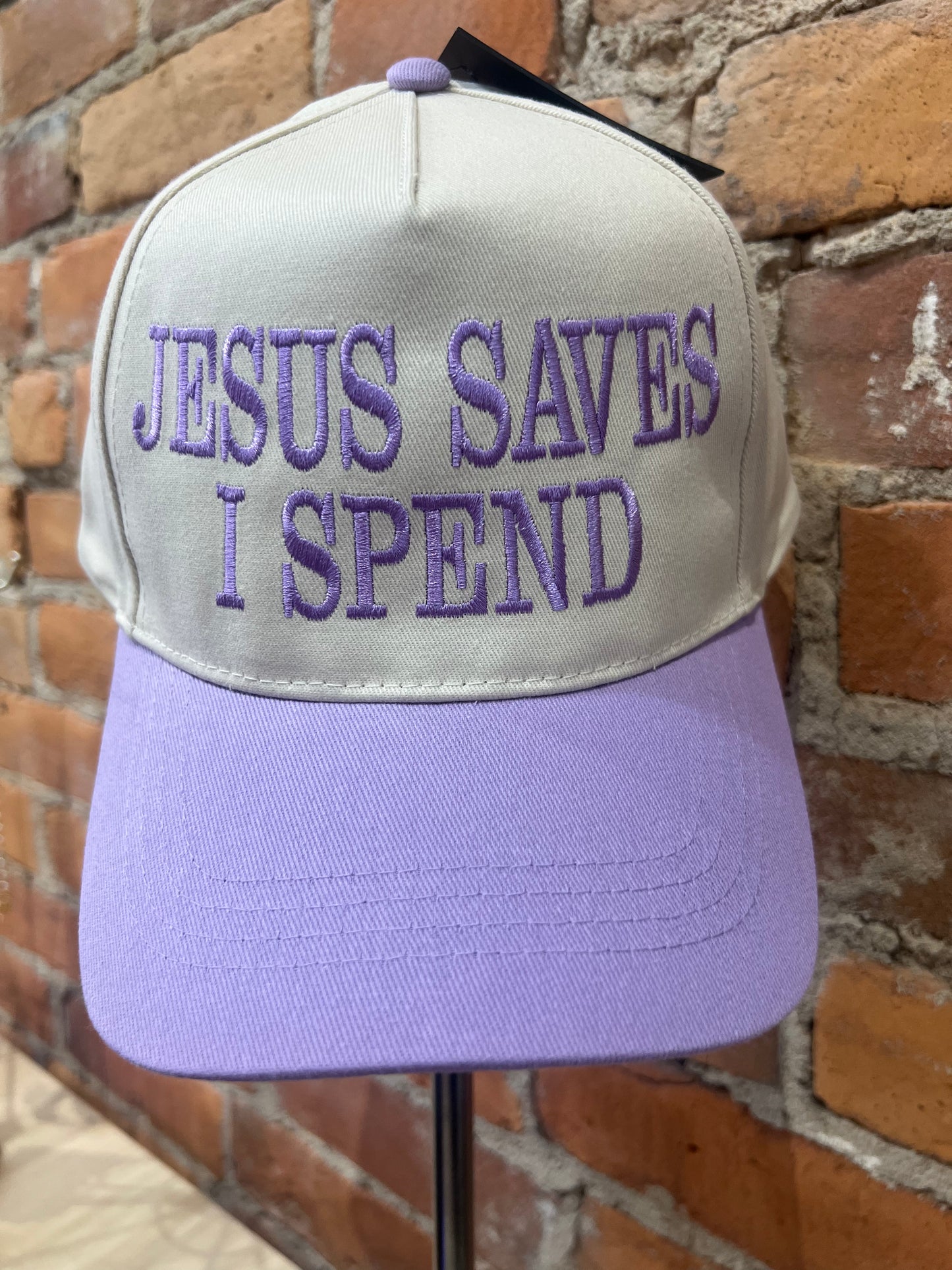 jesus saves, i spend hats