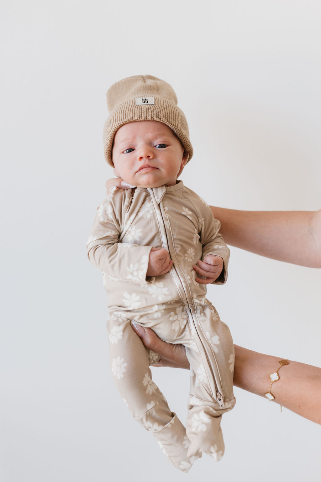 Bamboo Zip Pajamas | Lazy Daisy - Ivory Soul