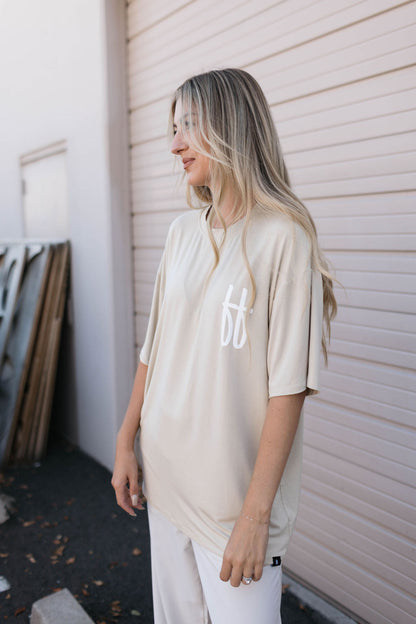 Adult Bamboo Tee | Tan ff