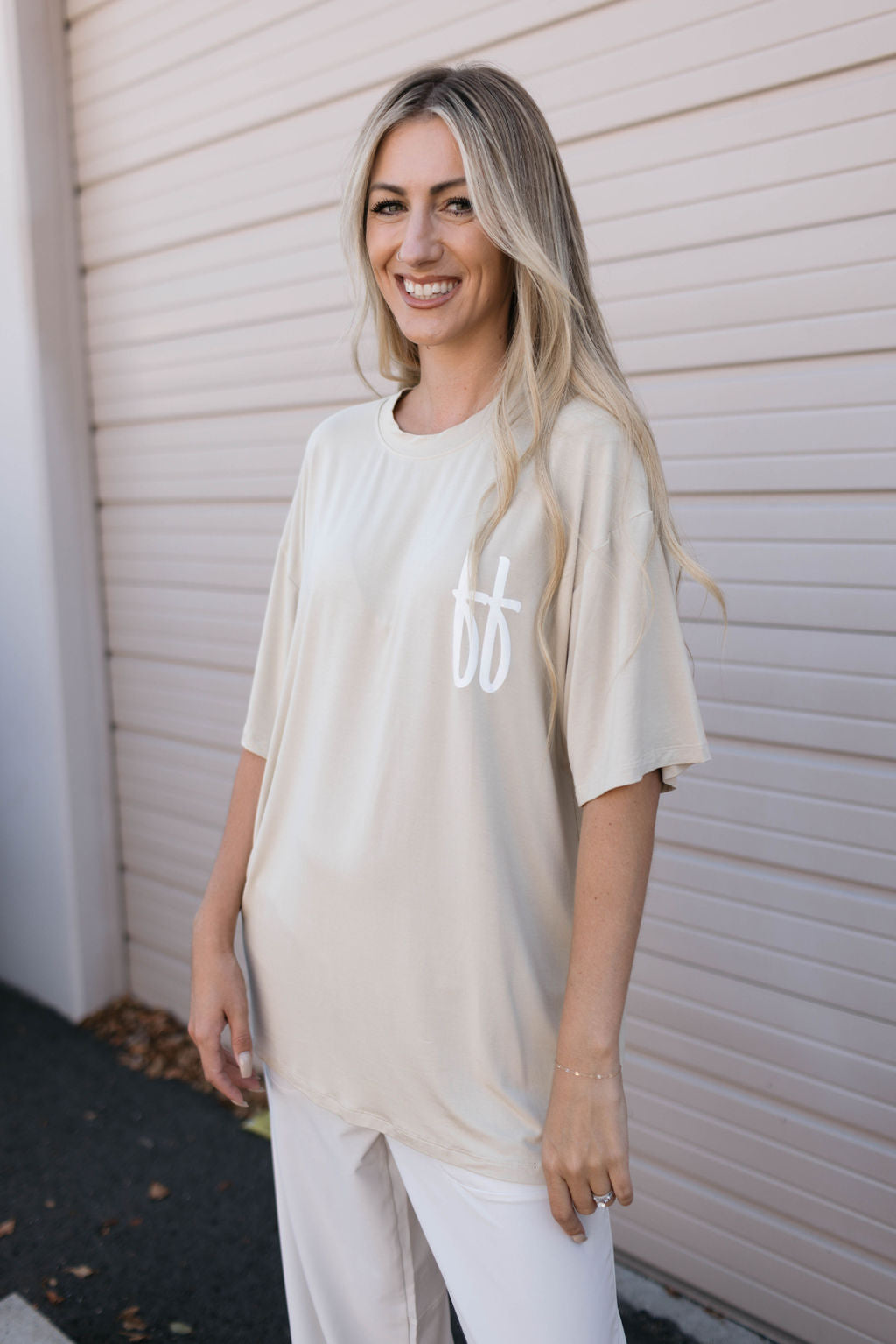 Adult Bamboo Tee | Tan ff