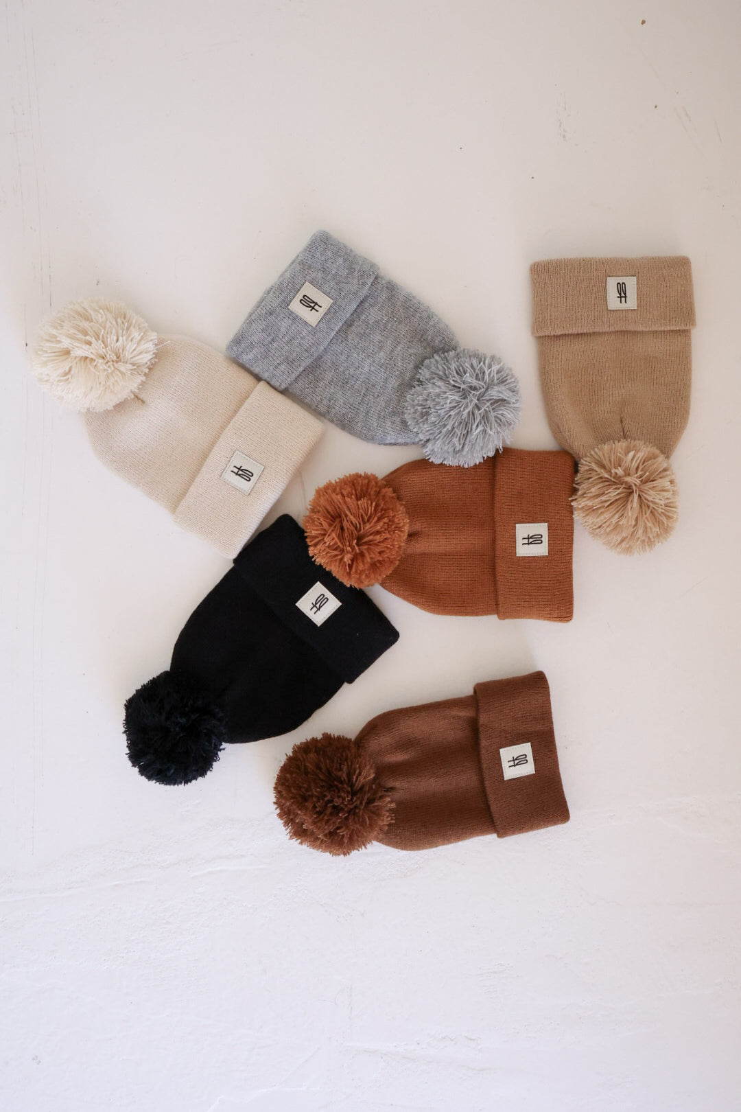 ff Knit Pom Top Beanie | Rust - Ivory Soul