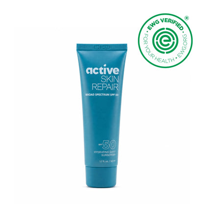 active skin repair, hydrating daily sunscreen