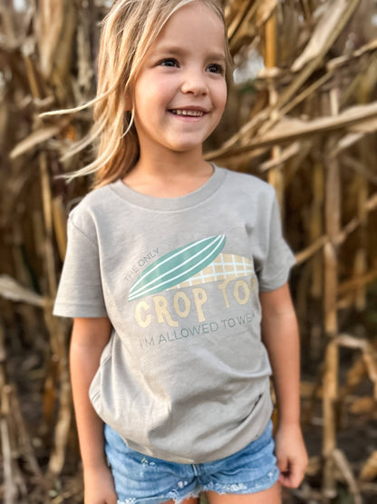 western crop top toddler + youth graphic tee