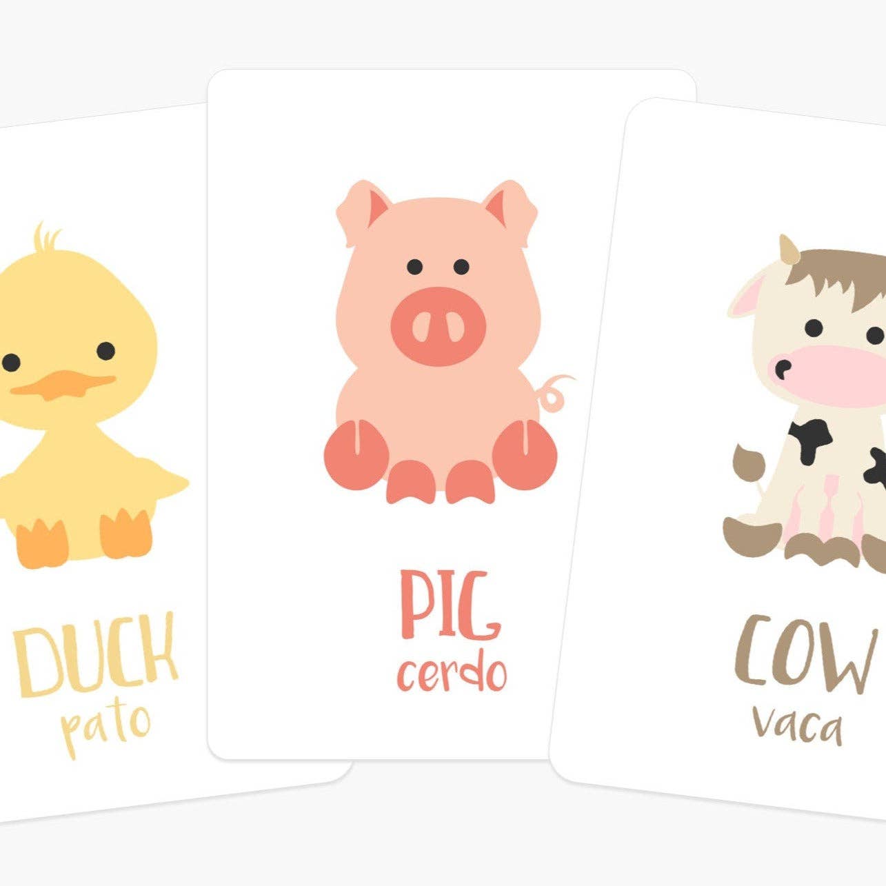 farm animal flashcards