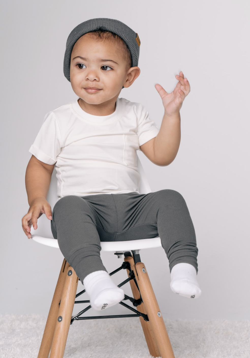 bamboo pocket tee - off white