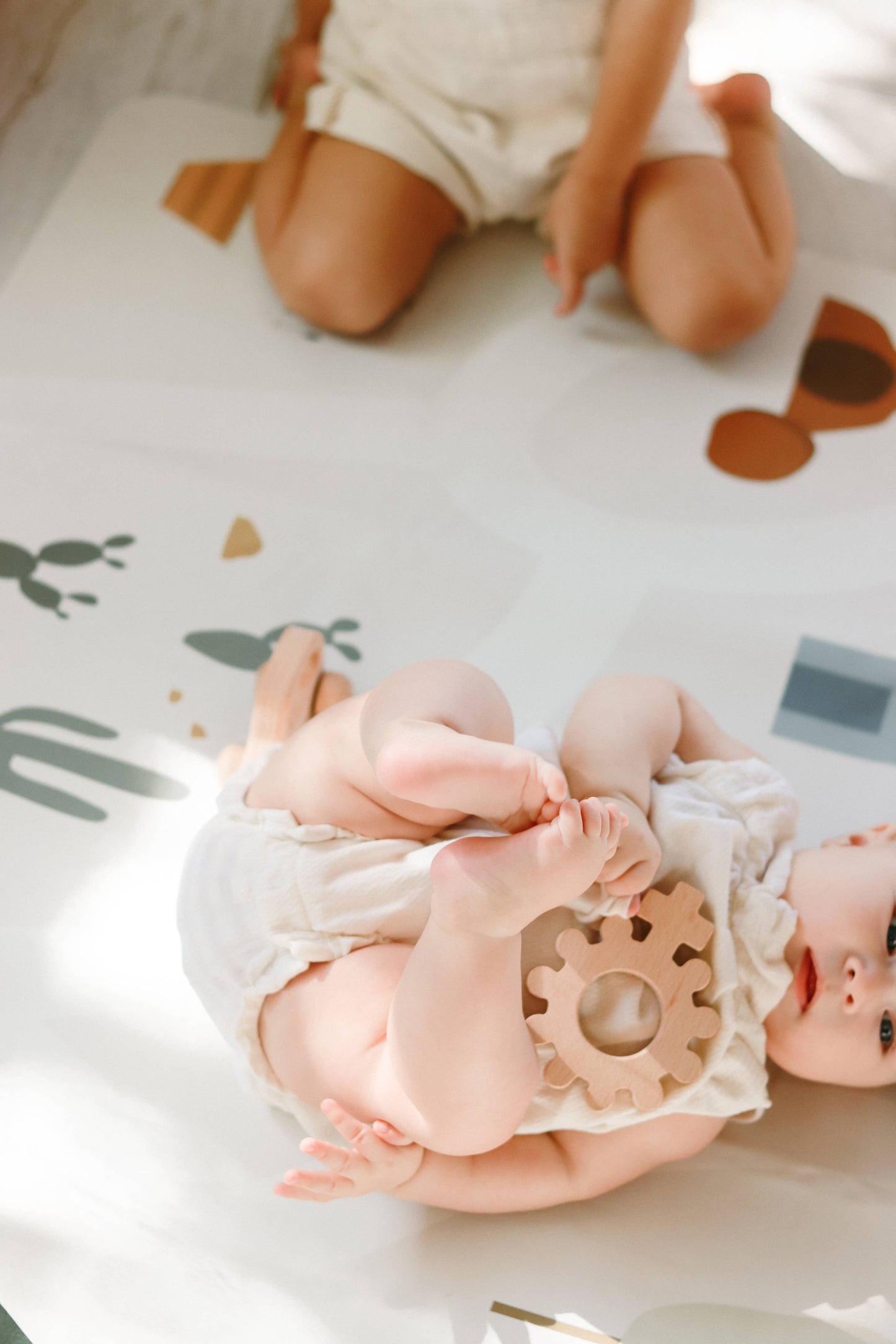 baby's first rosary | catholic wooden teether | baby gift