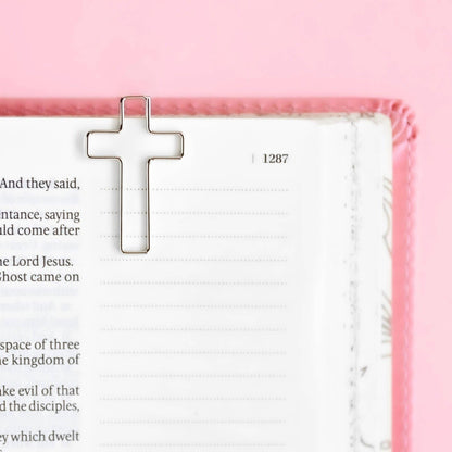 bookmark + cross paper clips