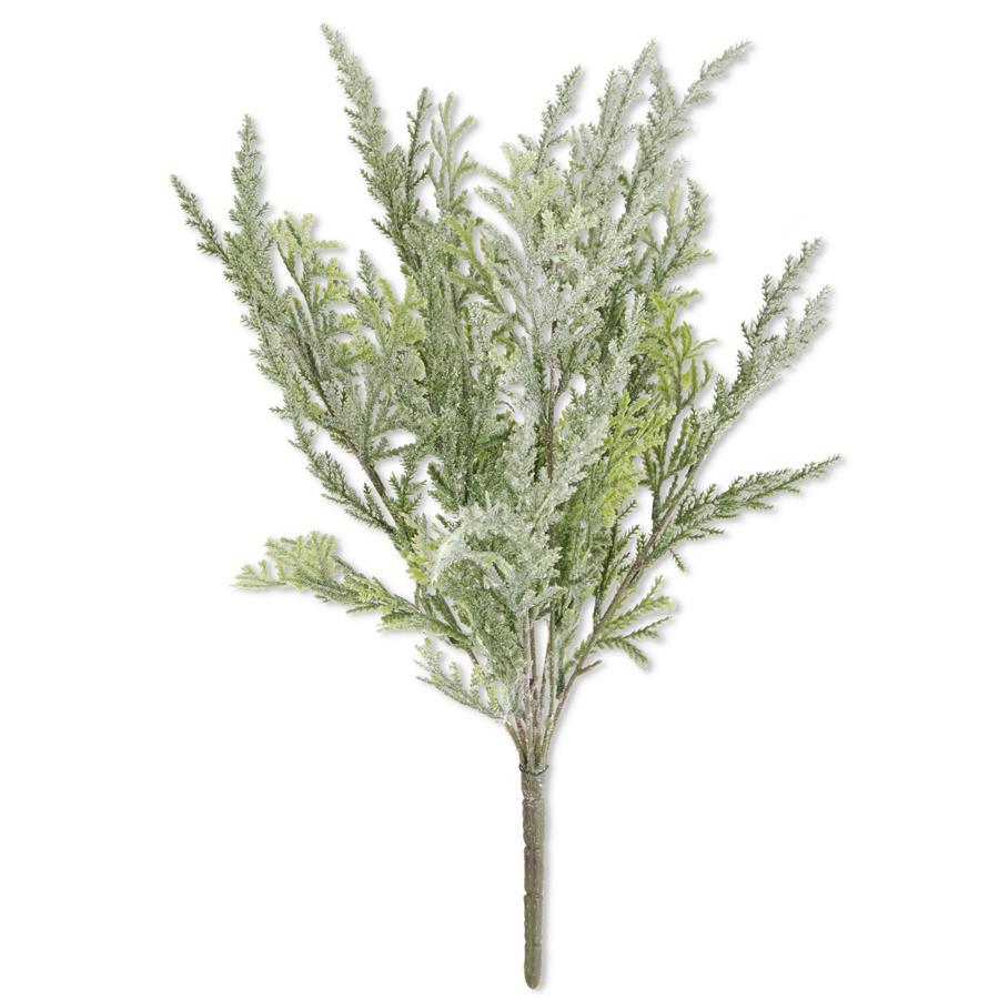 17.5 inch flocked cedar bush - Ivory Soul