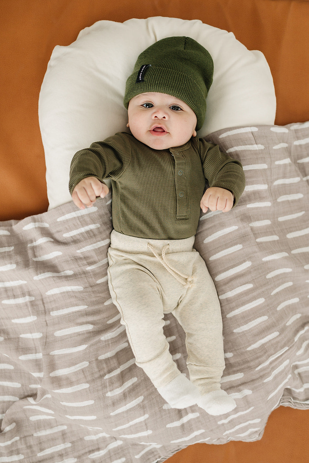 Green Mebie Baby Beanie