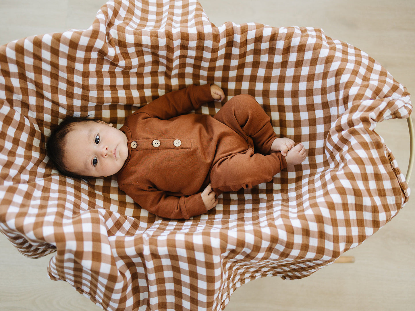 Gingham Muslin Quilt - Ivory Soul