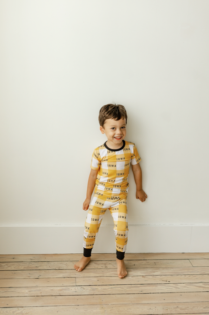 two piece jammies set | iowa grid