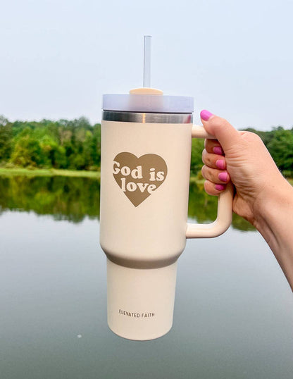 god is love 40 oz tumbler