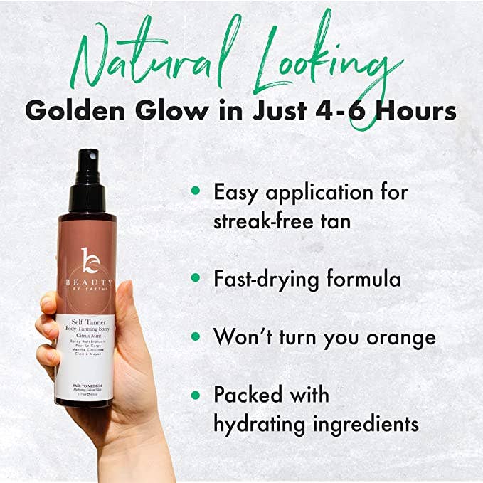 self tanner body spray