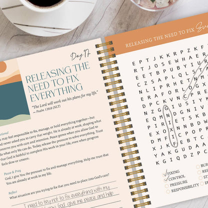 be still: word search devotional for peace & rest in God