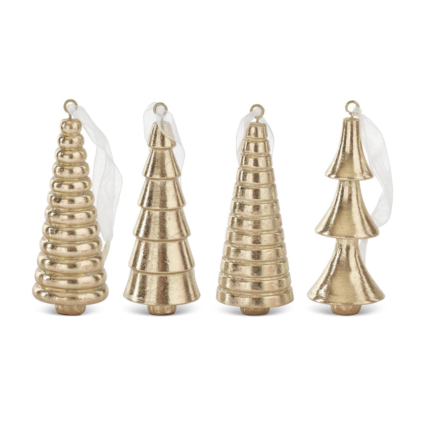 3.75 inch gold tree ornament